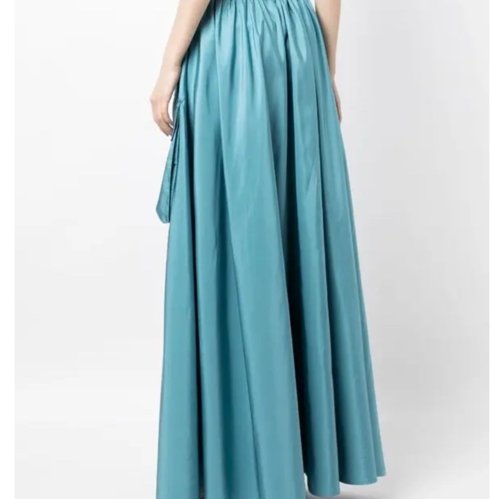 Cynthia Rowley Teal Taffeta Cargo Skirt M. NWT - Picture 5 of 13